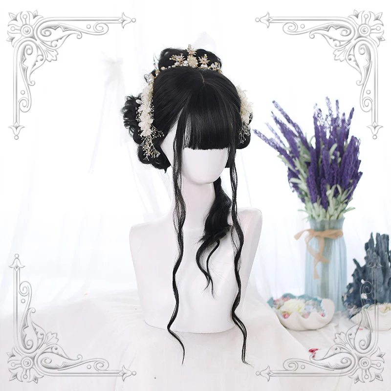 Mori soft girl water pattern curly wig    ha0468 - Image 5