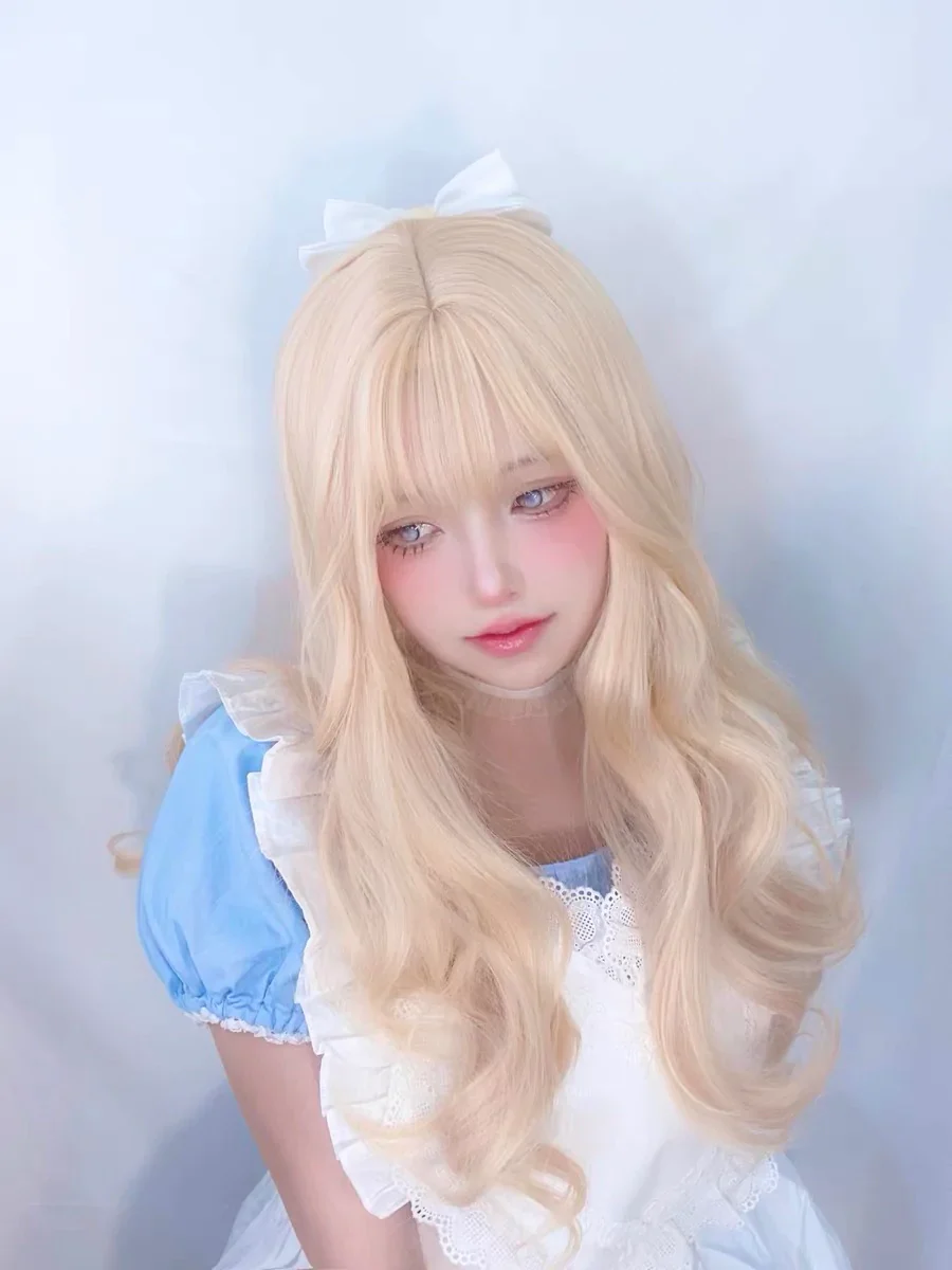 Mosaic Jinqi bangs long curly hair  HA0871 - Image 3