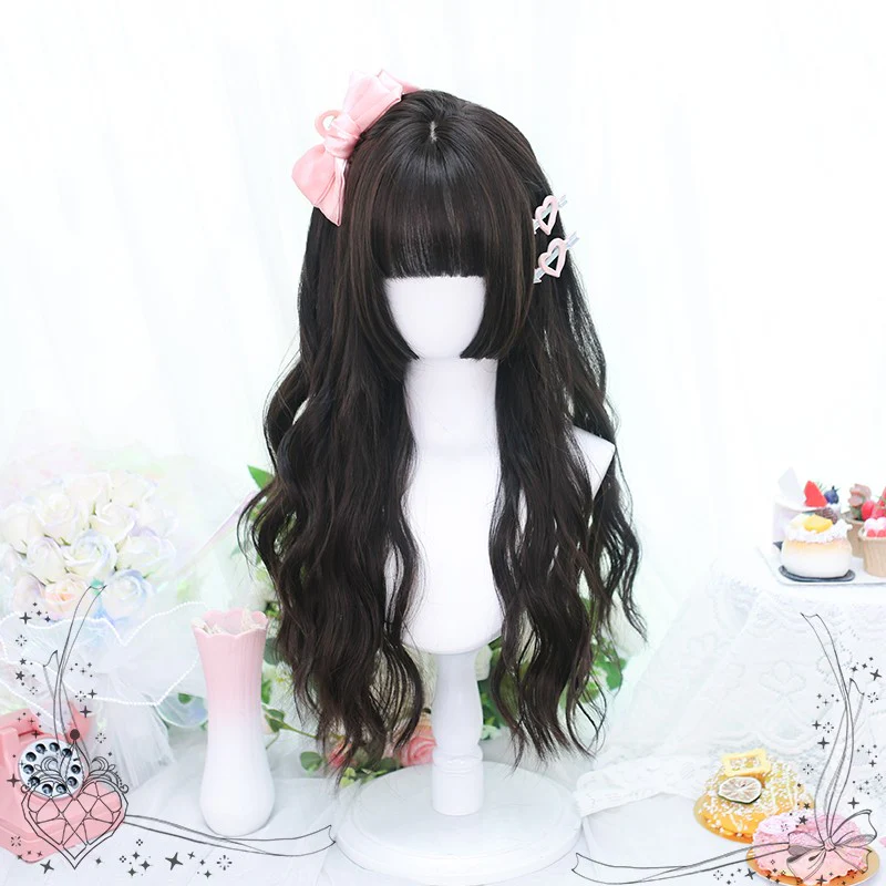 Natural curly hair with long sideburns HA1698