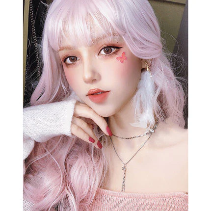Natural cute fluffy colorful big waves HA0817 - Image 7