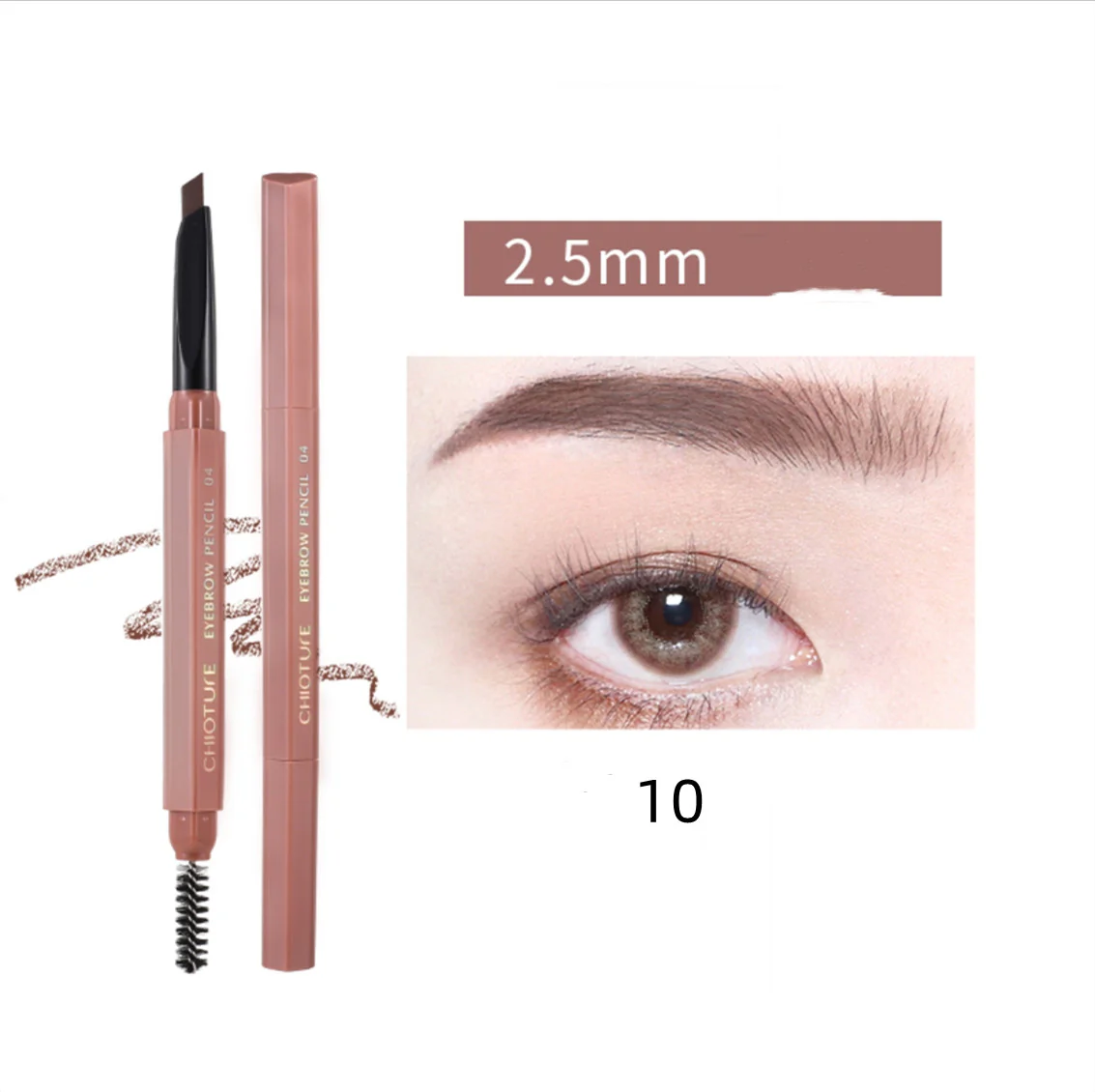 Natural long-lasting double-ended eyebrow pencil  HA0107 - Image 11