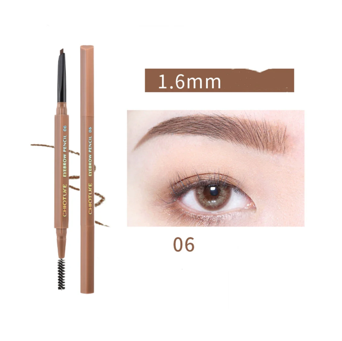 Natural long-lasting double-ended eyebrow pencil  HA0107 - Image 7