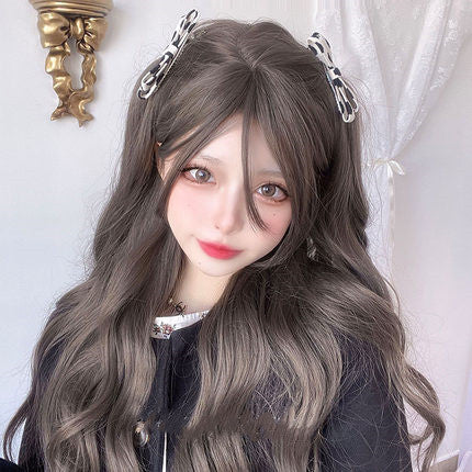Natural oblique bangs female long roll   HA0246 - Image 4