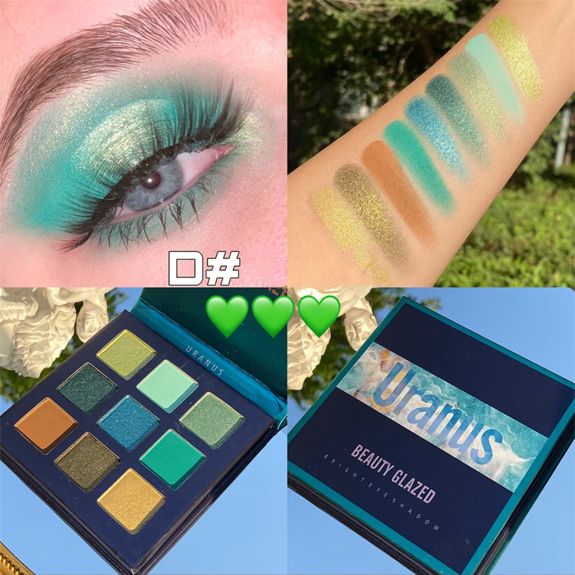 Nine Color Eyeshadow Palette   HA0127 - Image 5