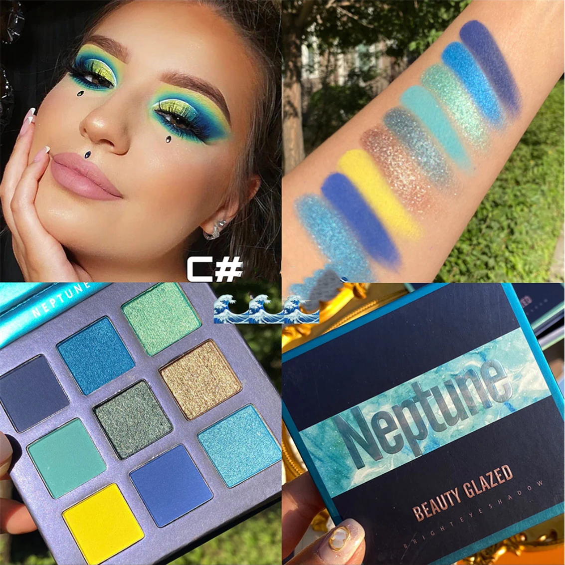 Nine Color Eyeshadow Palette   HA0127 - Image 8