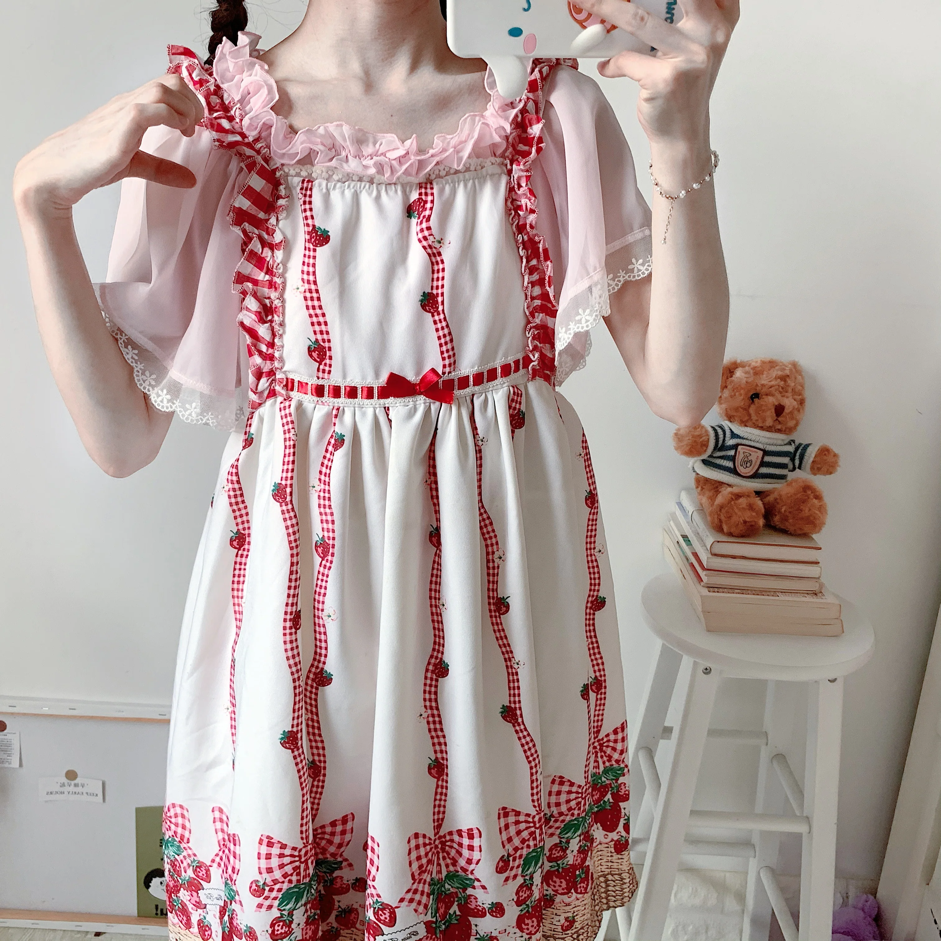 One word neck loose chiffon shirt top   HA1090 - Image 2