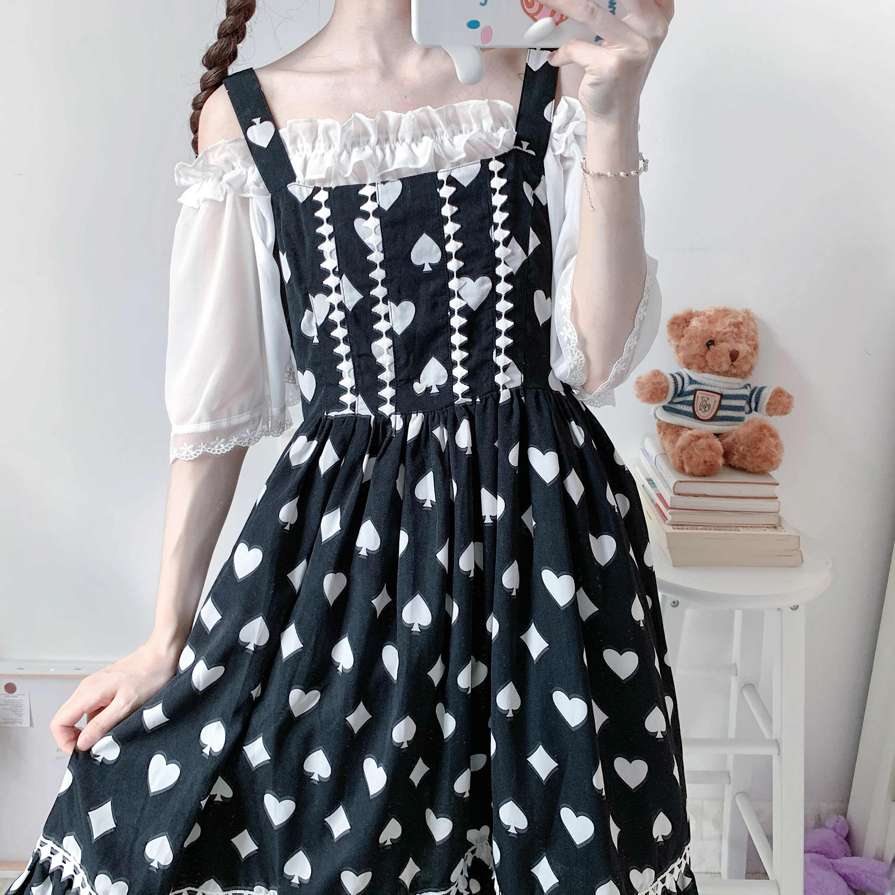 One word neck loose chiffon shirt top   HA1090 - Image 4