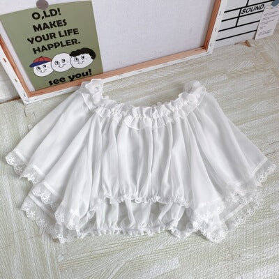 One word neck loose chiffon shirt top   HA1090 - Image 5