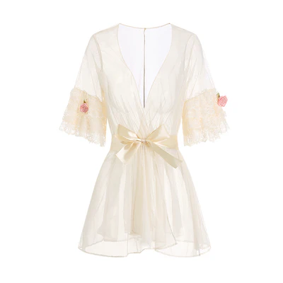 Pajamas mesh nightdress set   HA0790 - Image 7