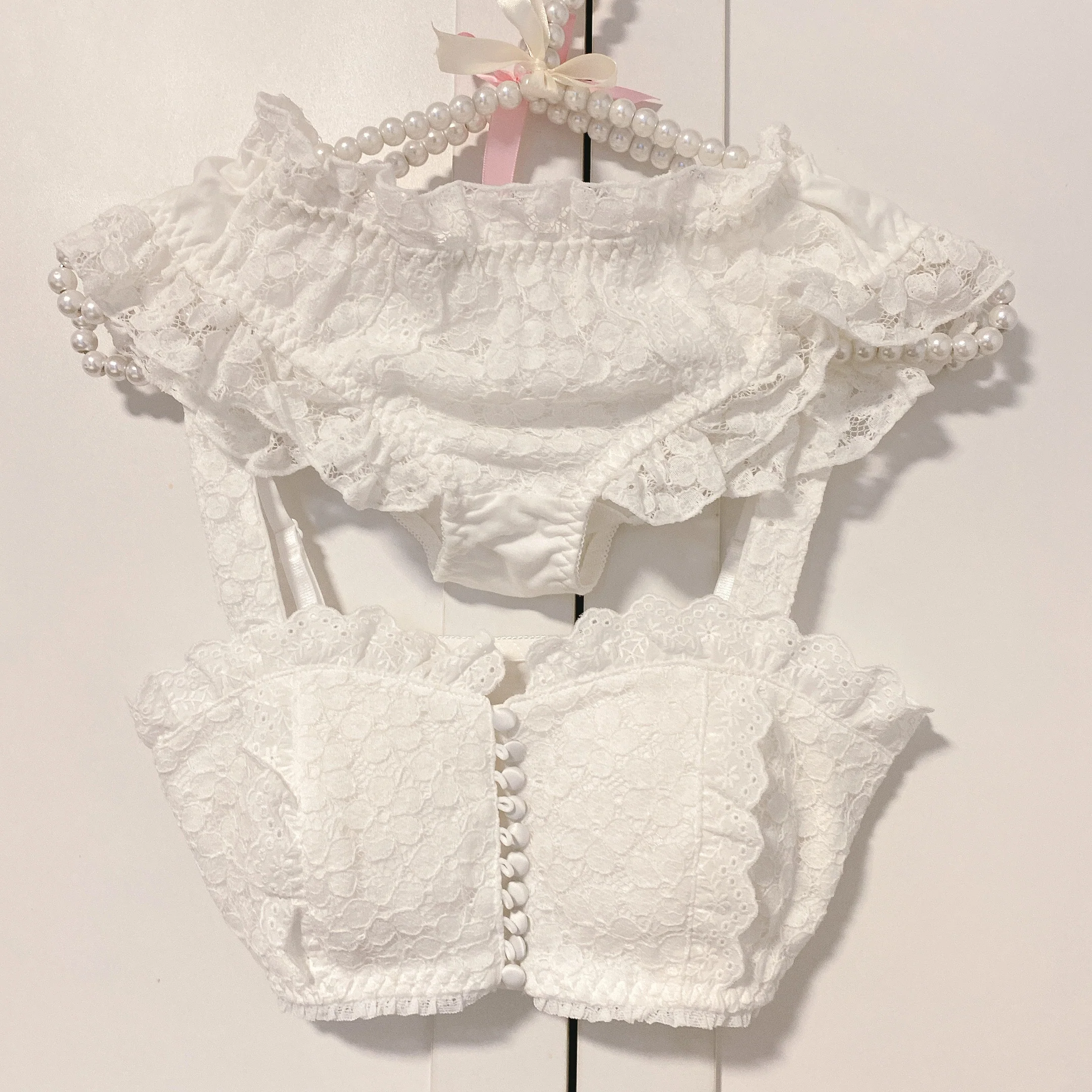 Palace Rose Cotton Underwear Bra Set    HA0650 - Image 4