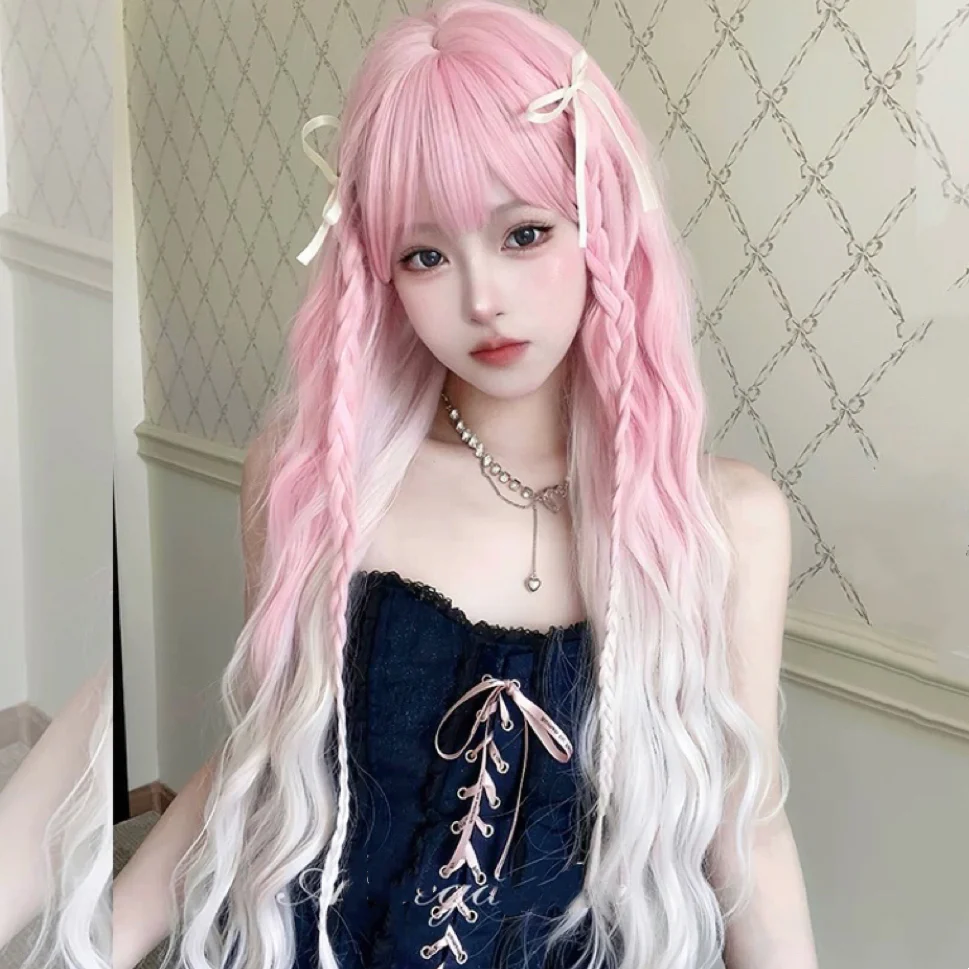 『Peach Coco』Long Curly Wig HA2631 - Image 2