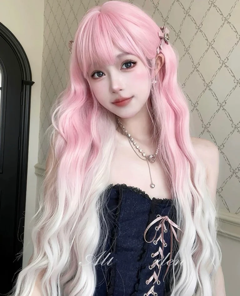 『Peach Coco』Long Curly Wig HA2631 - Image 4