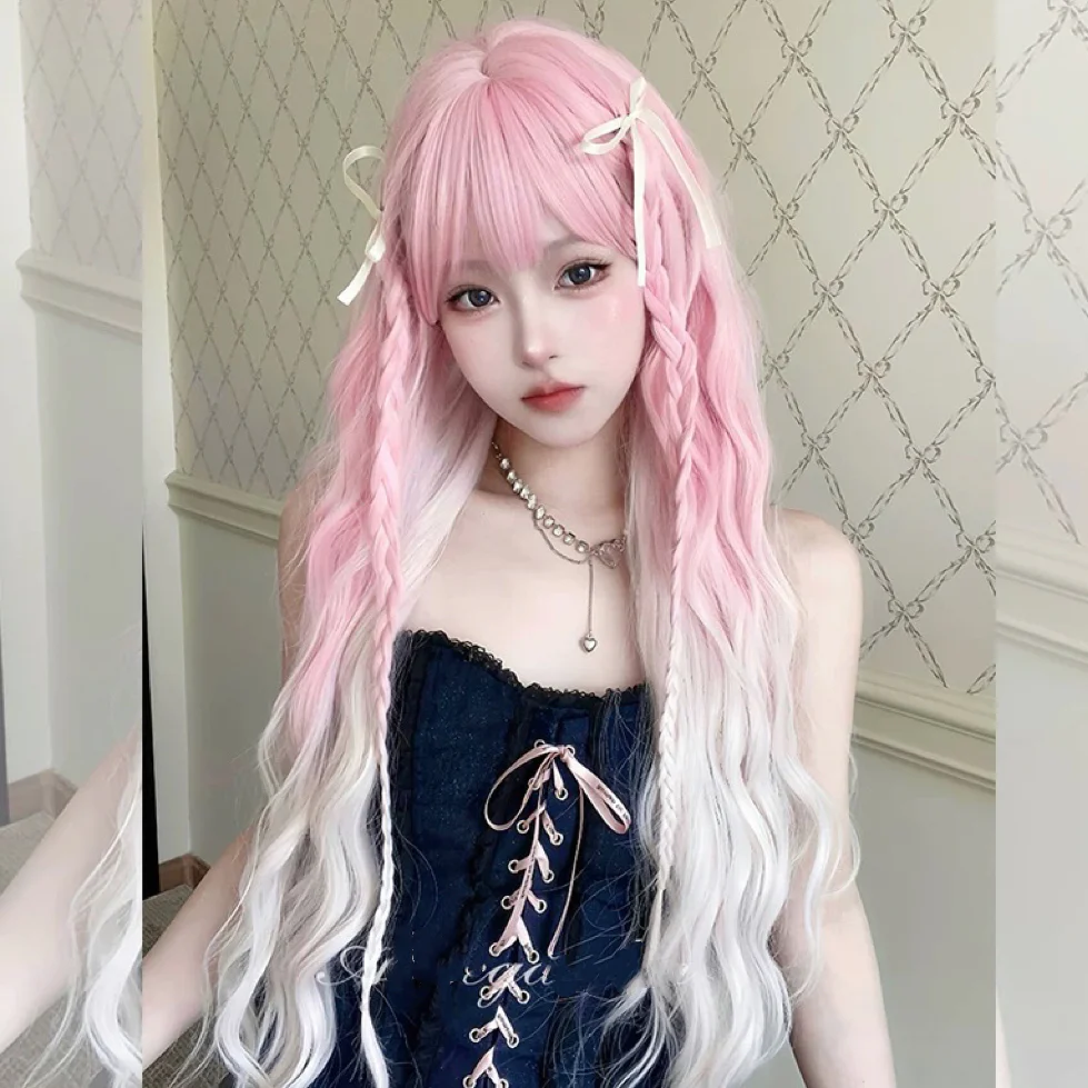『Peach Coco』Long Curly Wig HA2631 - Image 6