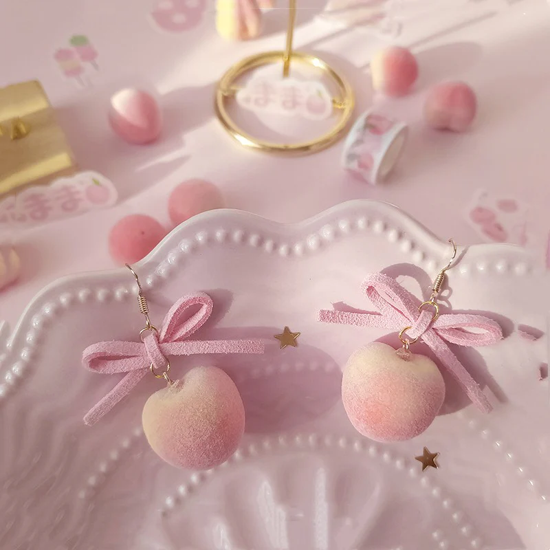 Peach Earrings   HA1286 - Image 3