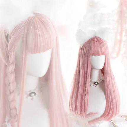 Peach Pink Wig  HA0256 - Image 4