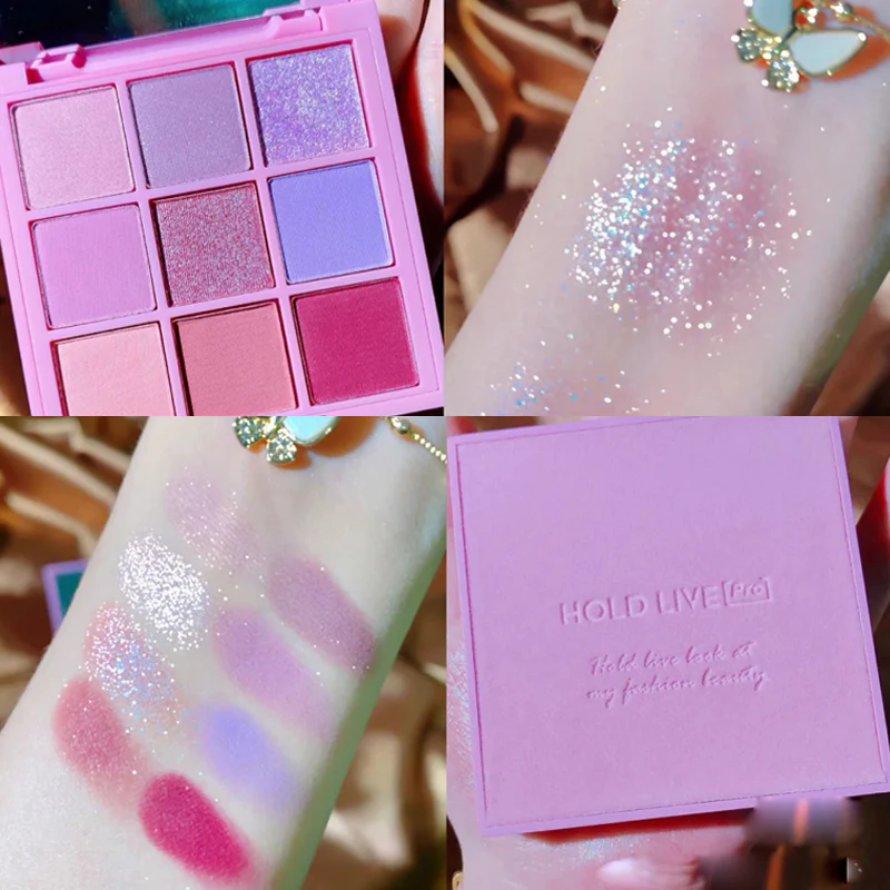 Peach smoke powder nine color eye shadow  HA0204 - Image 4