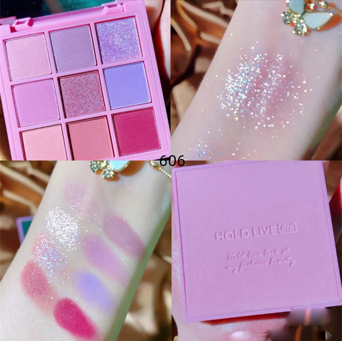 Peach smoke powder nine color eye shadow  HA0204 - Image 7