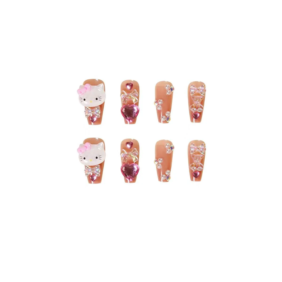 Pearl Heart Nail Patch   HA00129 - Image 3