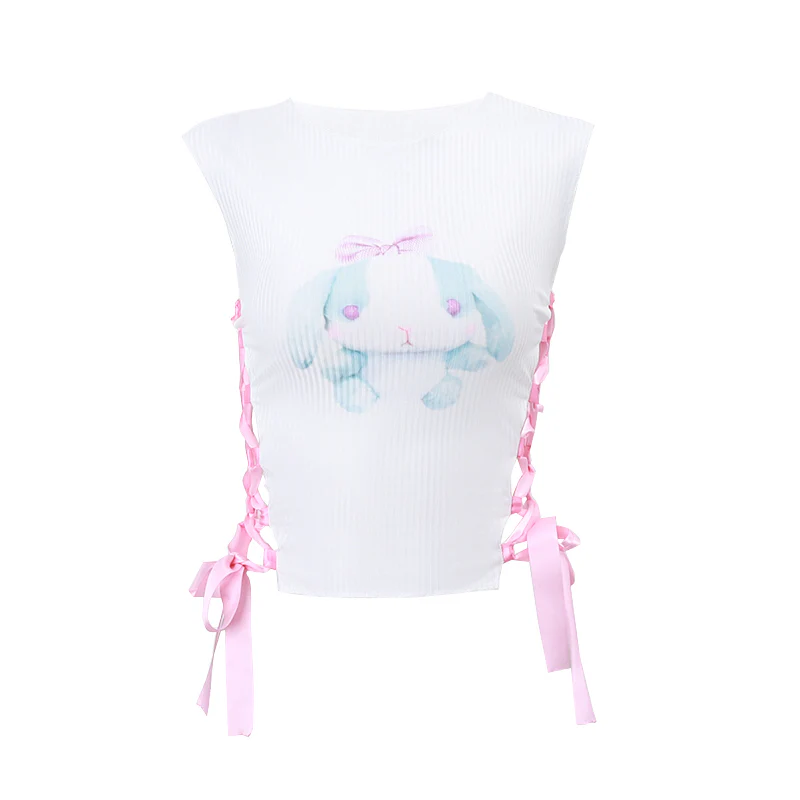 Personalized Print Cutout Camisole   HA1872 - Image 4