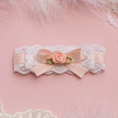 Pink and white love hand-made hairpin HA0601 - Image 7