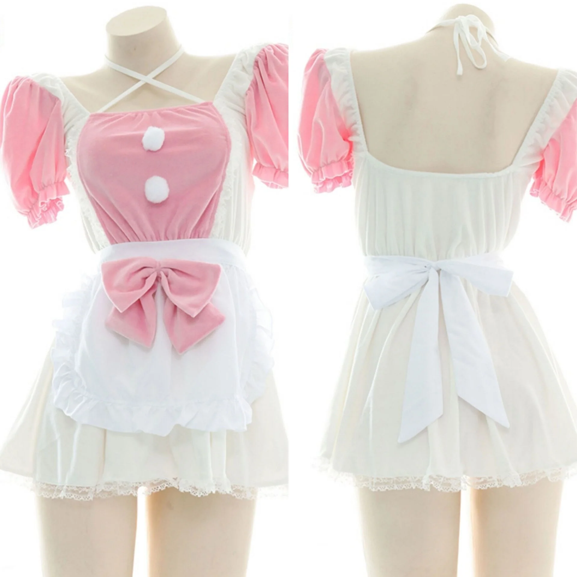 Pink and White Plush Home Set   HA0586 - Image 2
