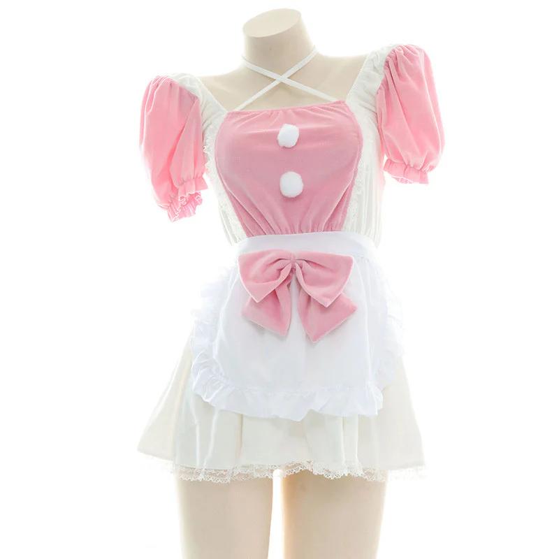 Pink and White Plush Home Set   HA0586 - Image 4