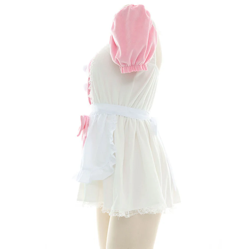 Pink and White Plush Home Set   HA0586 - Image 6