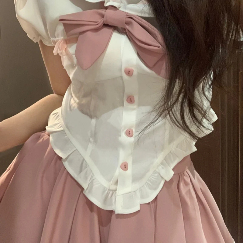 Pink and White Sweet Cake Skirt   HA2176 - Image 4