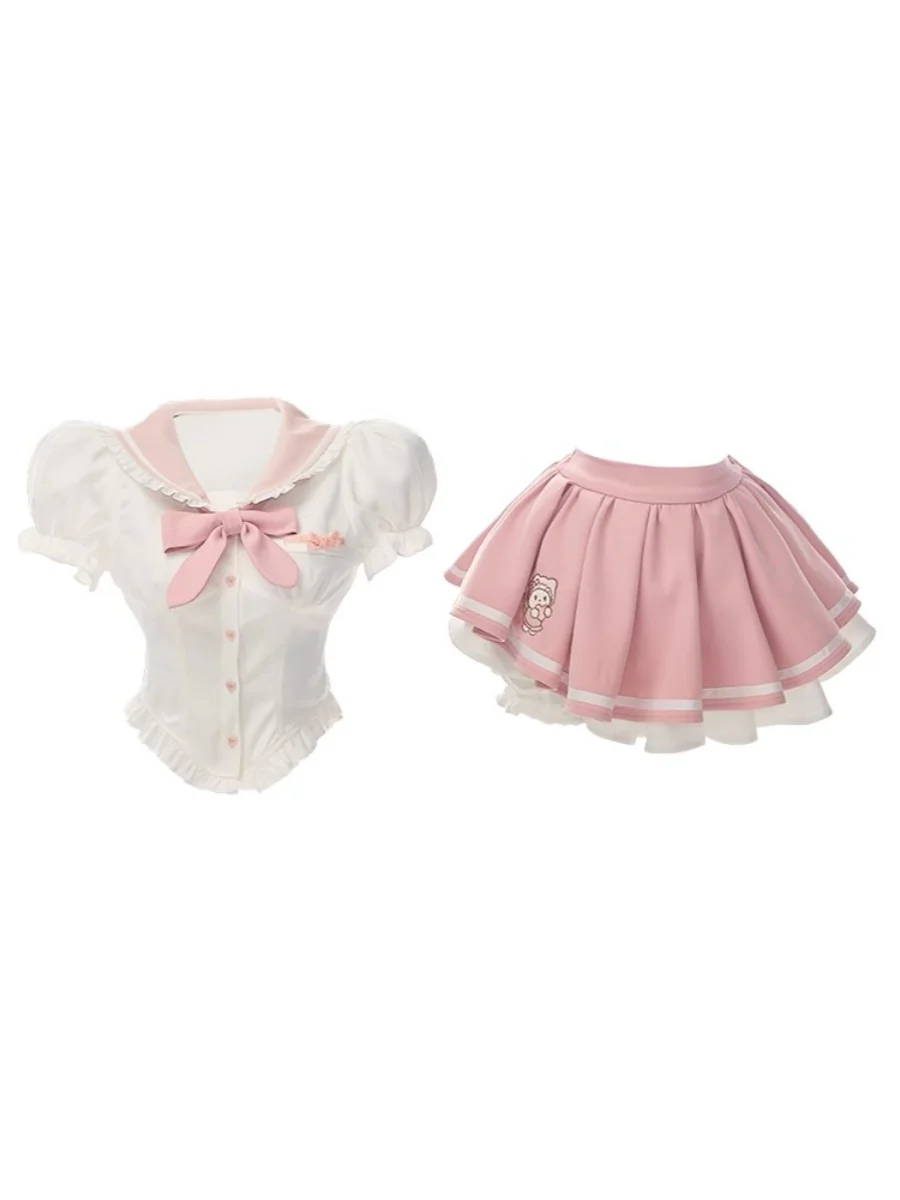 Pink and White Sweet Cake Skirt   HA2176 - Image 5