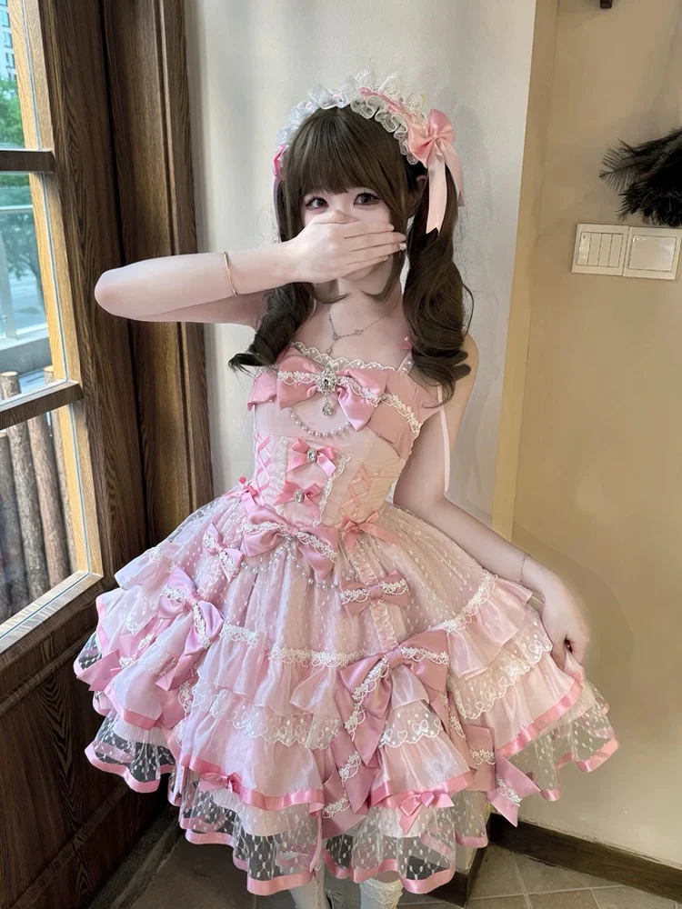 Pink Ballet Cake Dress HA29732 - Image 4