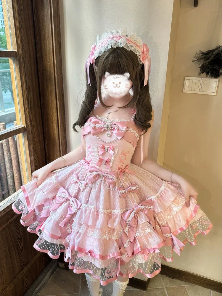 Pink Ballet Cake Dress HA29732 - Image 5