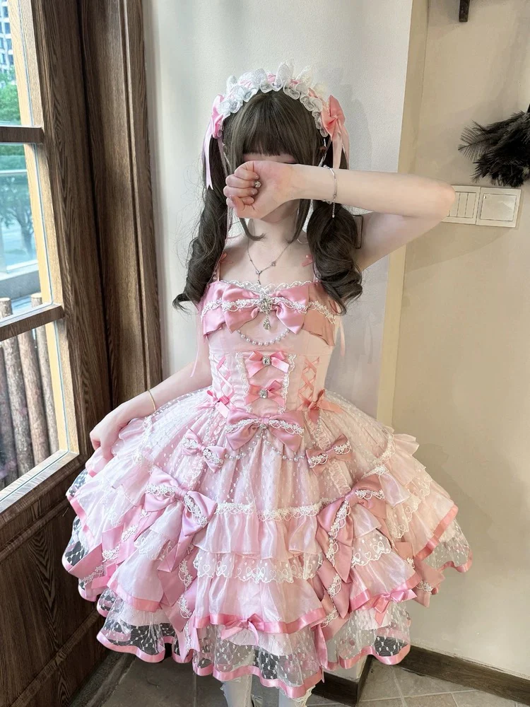 Pink Ballet Cake Dress HA29732 - Image 6