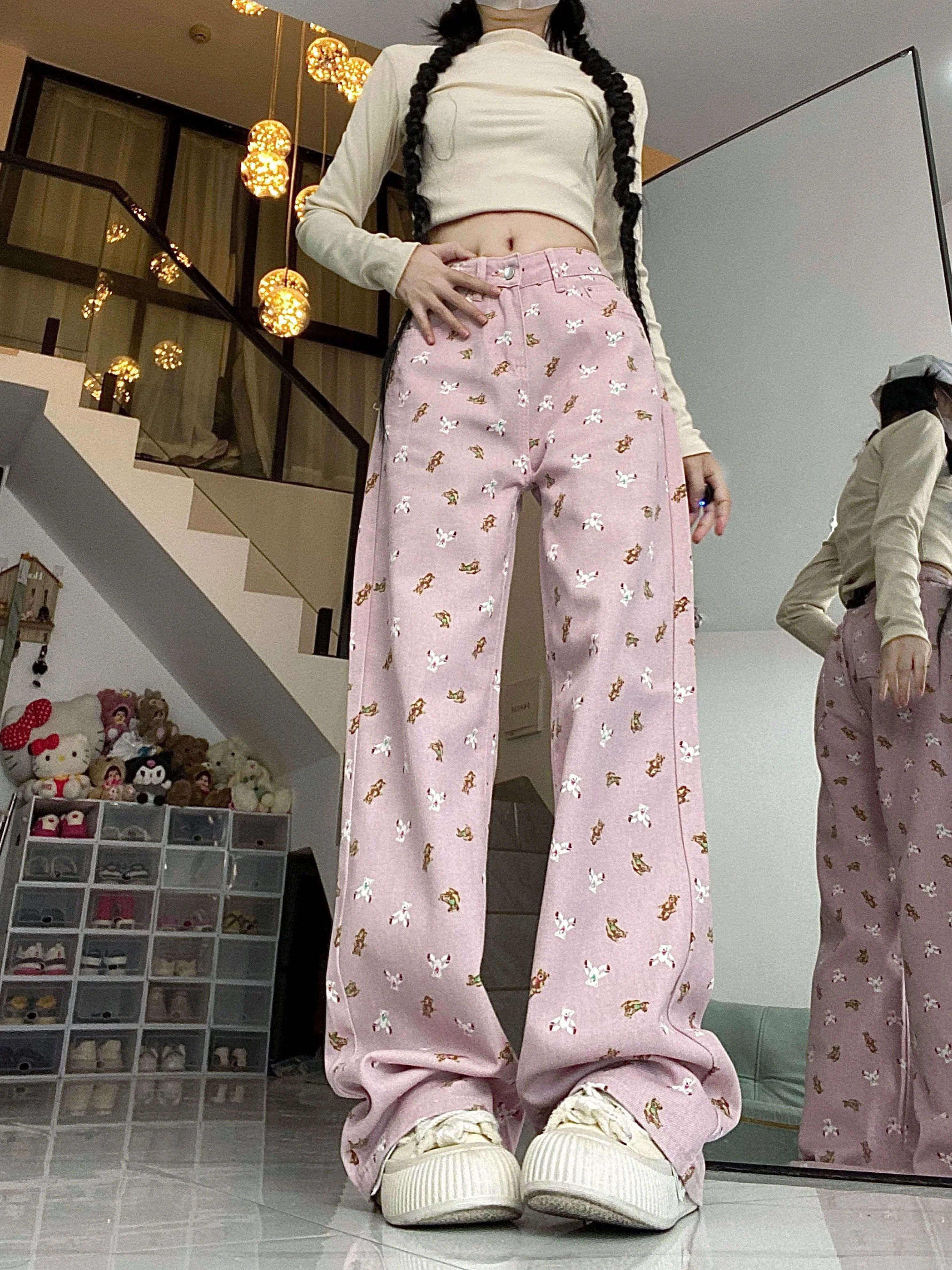 Pink bear jeans HA2422 - Image 4