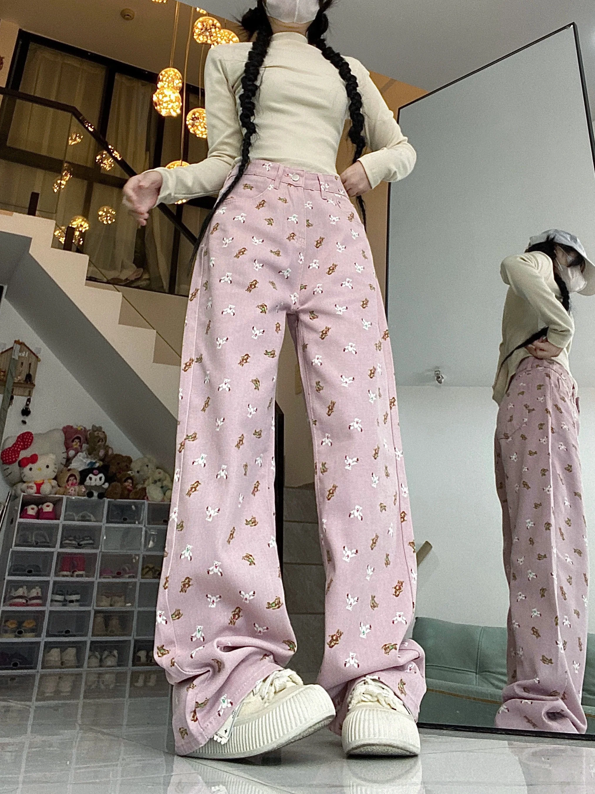 Pink bear jeans HA2422 - Image 5