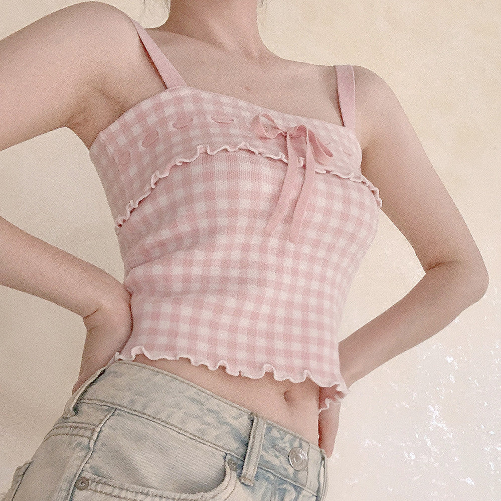 Pink Blue Plaid Sling   HA0488 - Image 2
