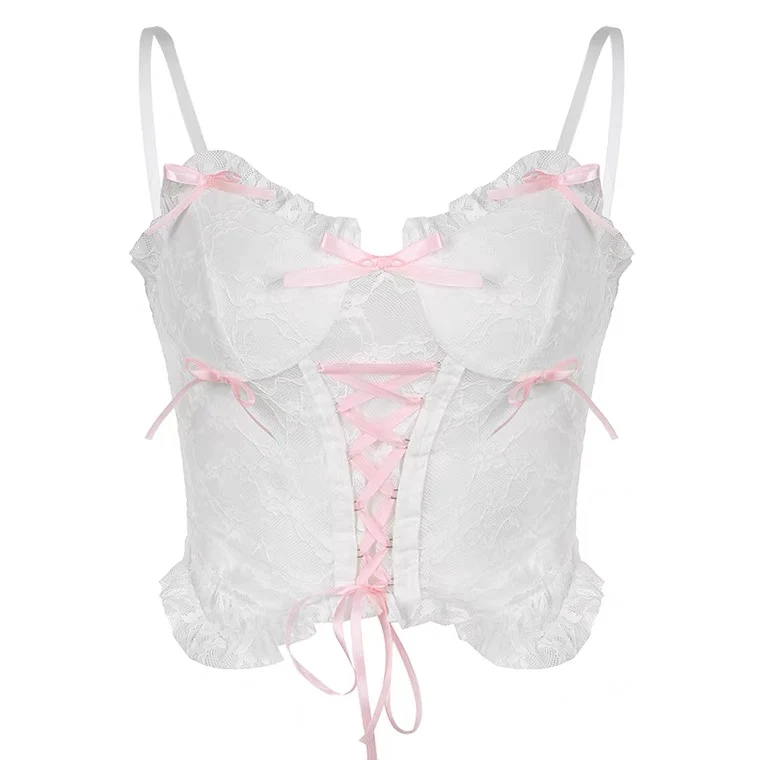 Pink Bow Camisole   HA0505 - Image 5
