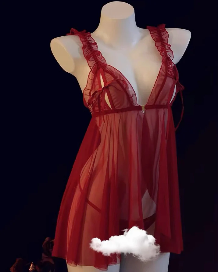 Bow mesh dress HA2861 - Image 10
