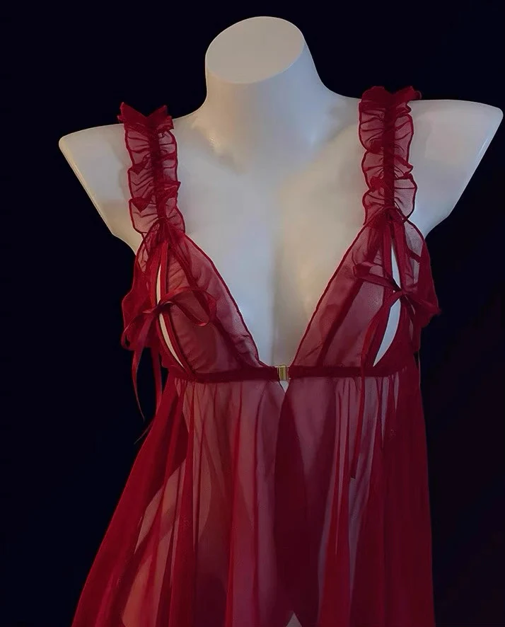 Bow mesh dress HA2861 - Image 12