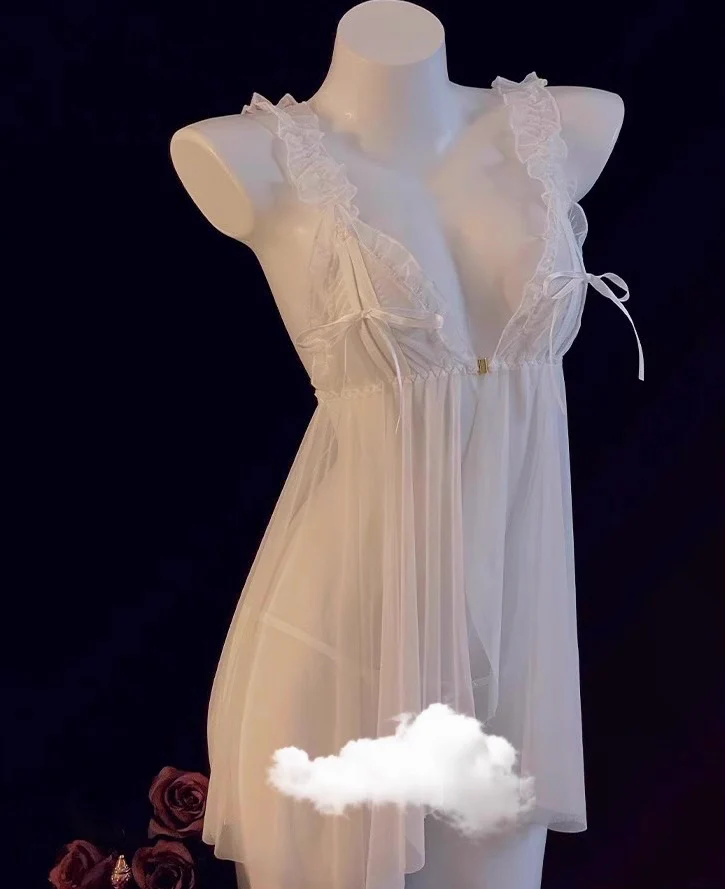 Bow mesh dress HA2861 - Image 7