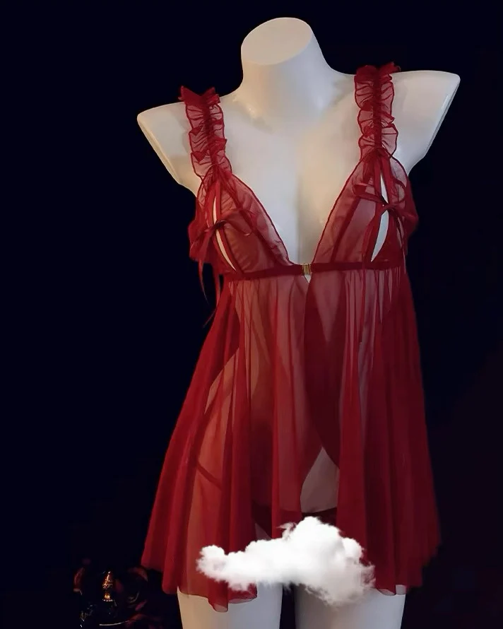 Bow mesh dress HA2861 - Image 8