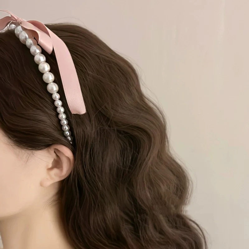 Pink bow ribbon hairpin HA1975 - Image 2