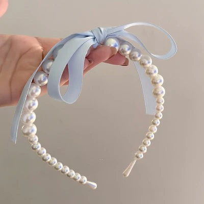 Pink bow ribbon hairpin HA1975 - Image 6