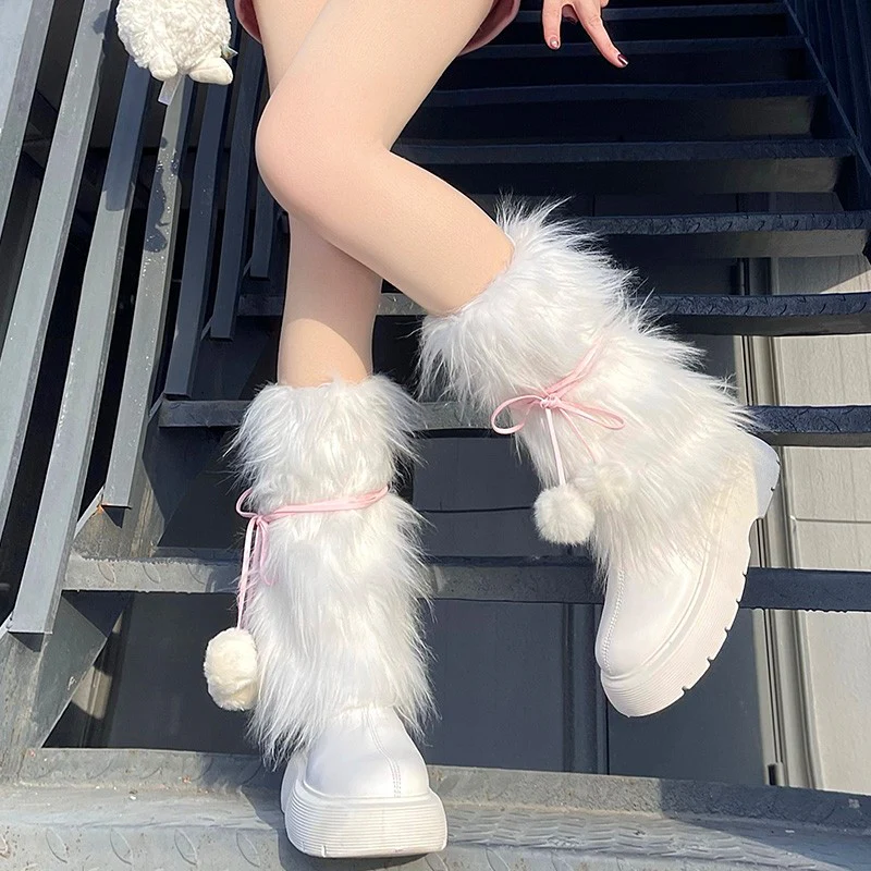 Pink Buckskin Rope Socks   HA1462 - Image 3