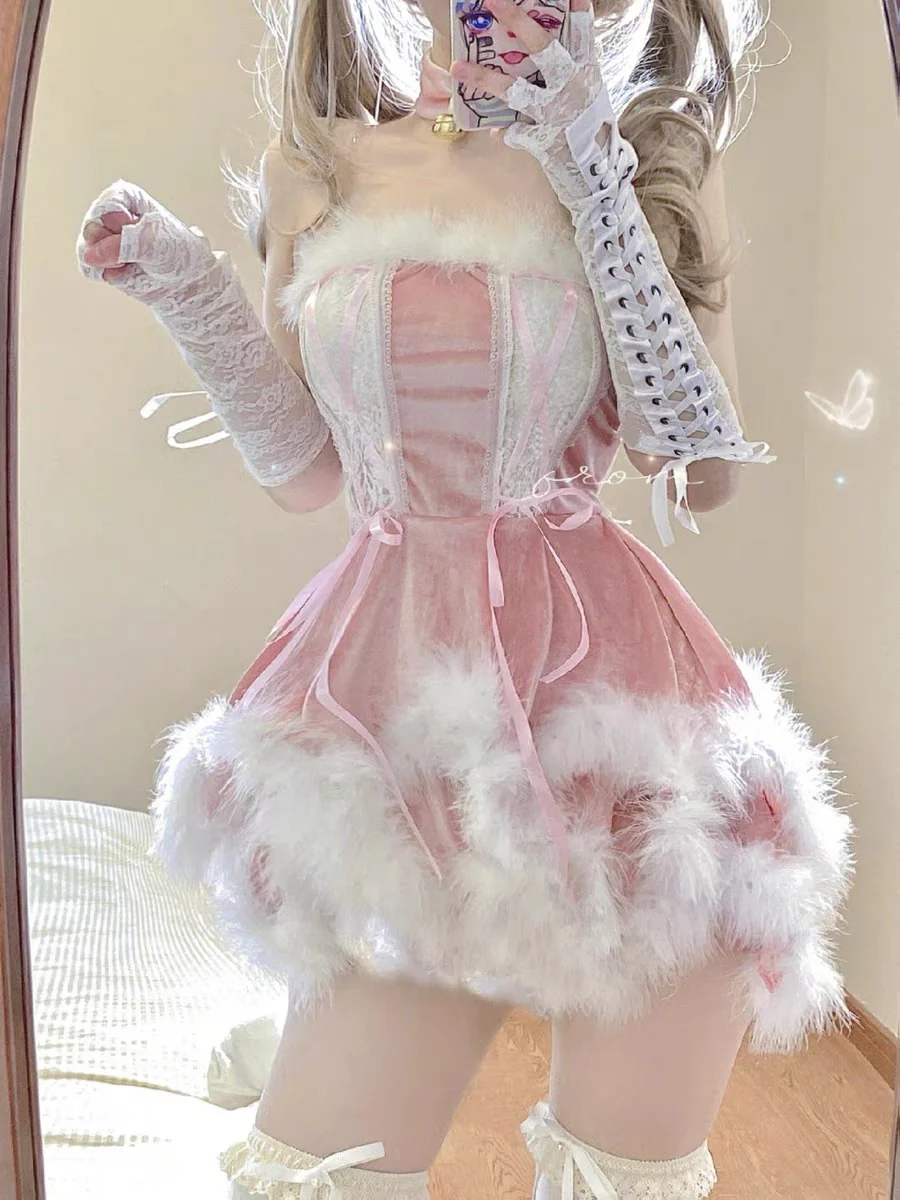 Pink bunny girl suit HA2228 - Image 4