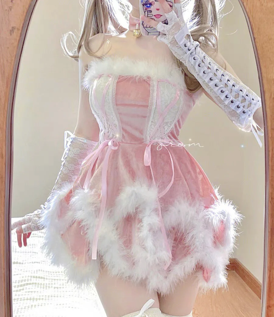 Pink bunny girl suit HA2228 - Image 5