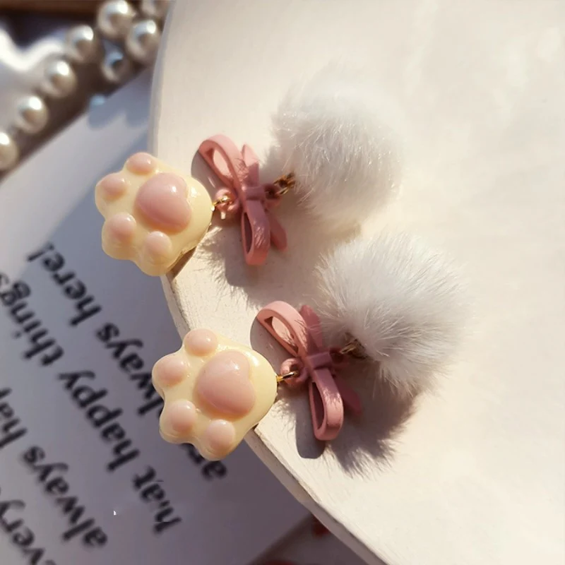 Pink Butterfly Sweet Earrings HA1972 - Image 4