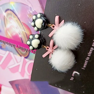 Pink Butterfly Sweet Earrings HA1972 - Image 6