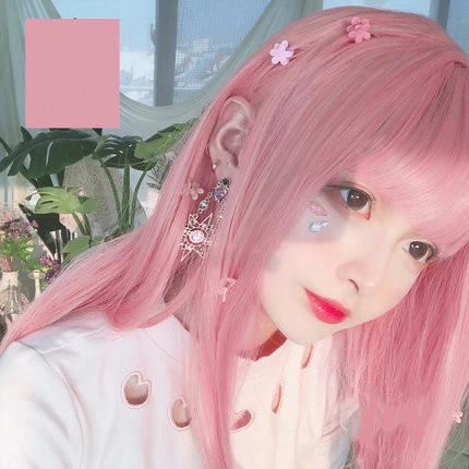 Pink Color Gradient Long Hair  HA0258 - Image 5