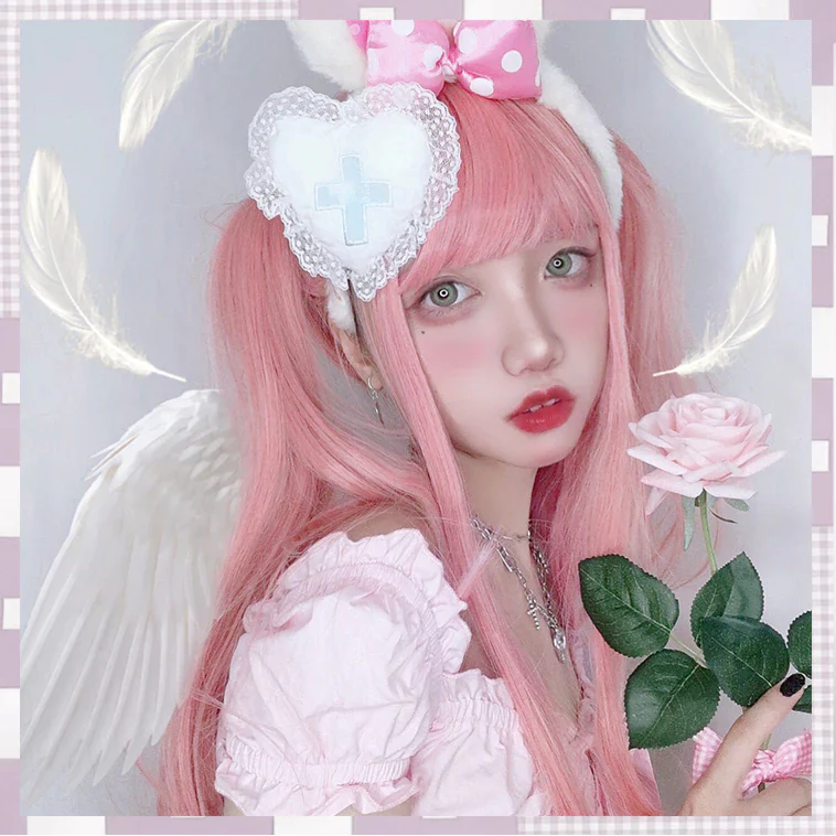 Pink Color Gradient Long Hair  HA0258 - Image 7