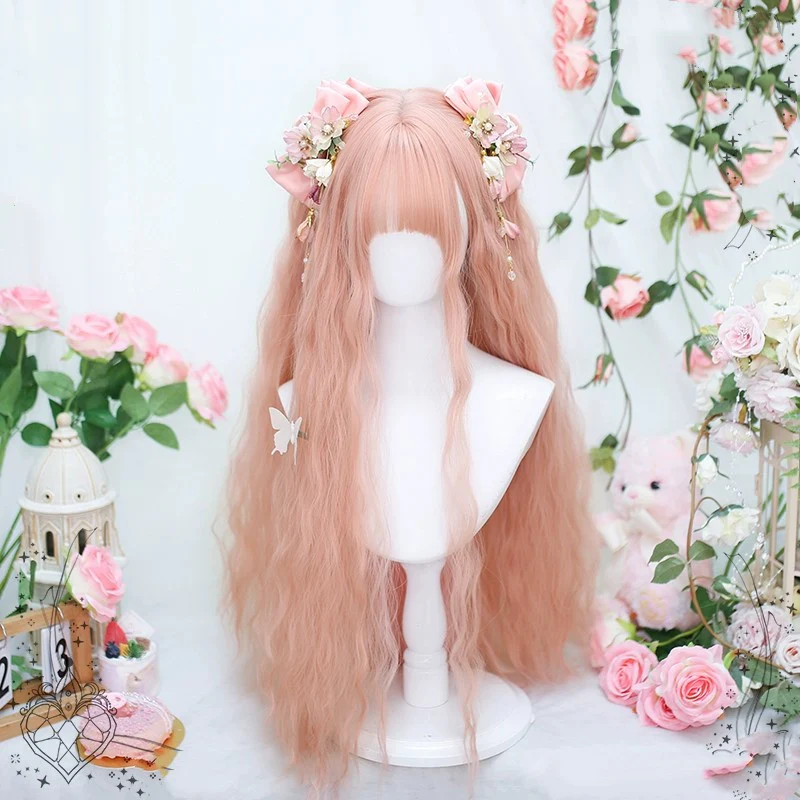 Pink cute soft girl with long hair HA1963 - Image 2